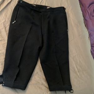 Black Lederhosen men's shorts size 52